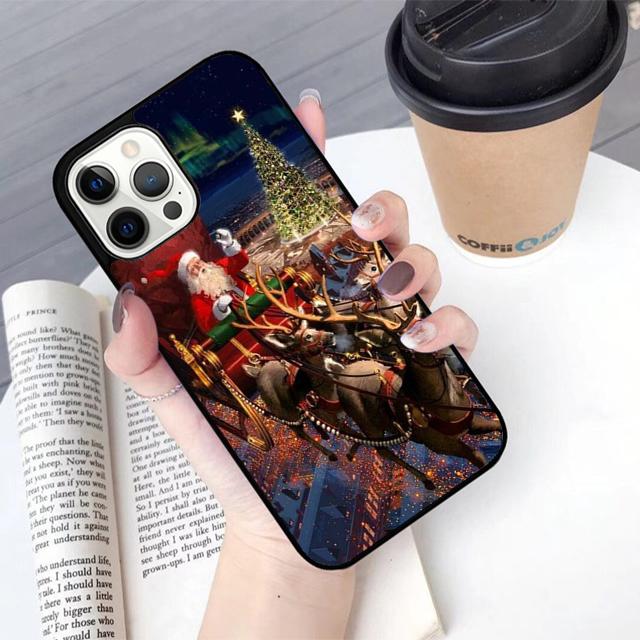 Merry Christmas Happy New Year Style Phone Case For For iPhone 17 Air 16 15 11 12 13 14 Pro Ma Plus Coque