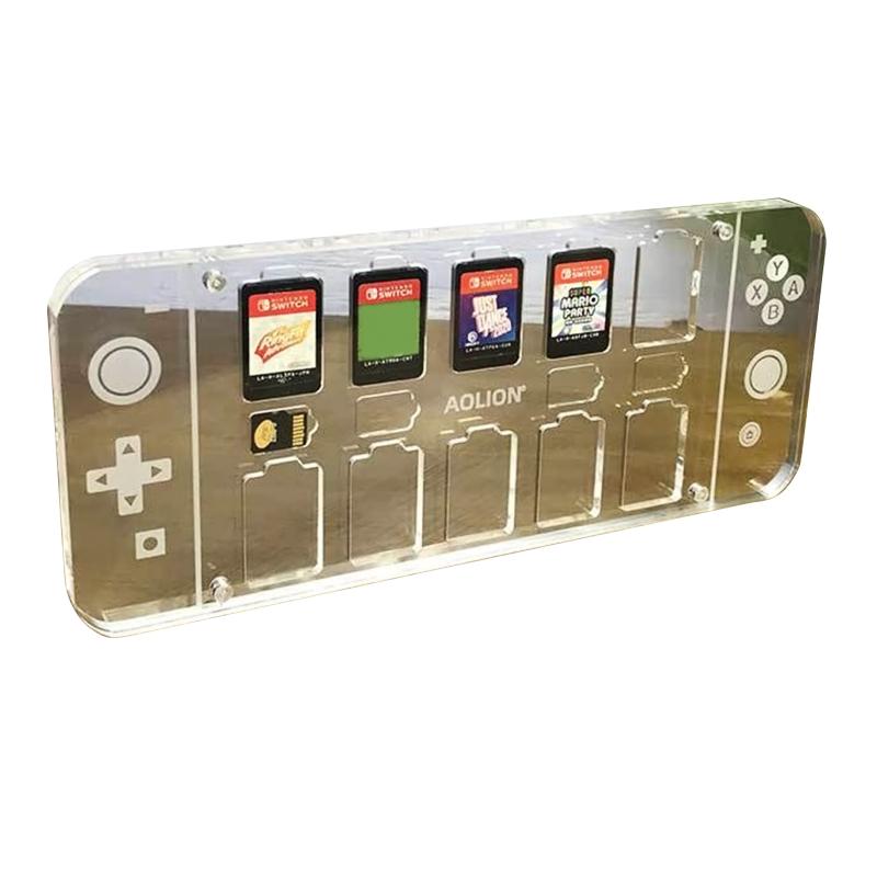 

14 Slots Magnetic Closure Game Cards for Case for h Game Cards Storage Acrylic Cartridge Game Card Display Cabinet