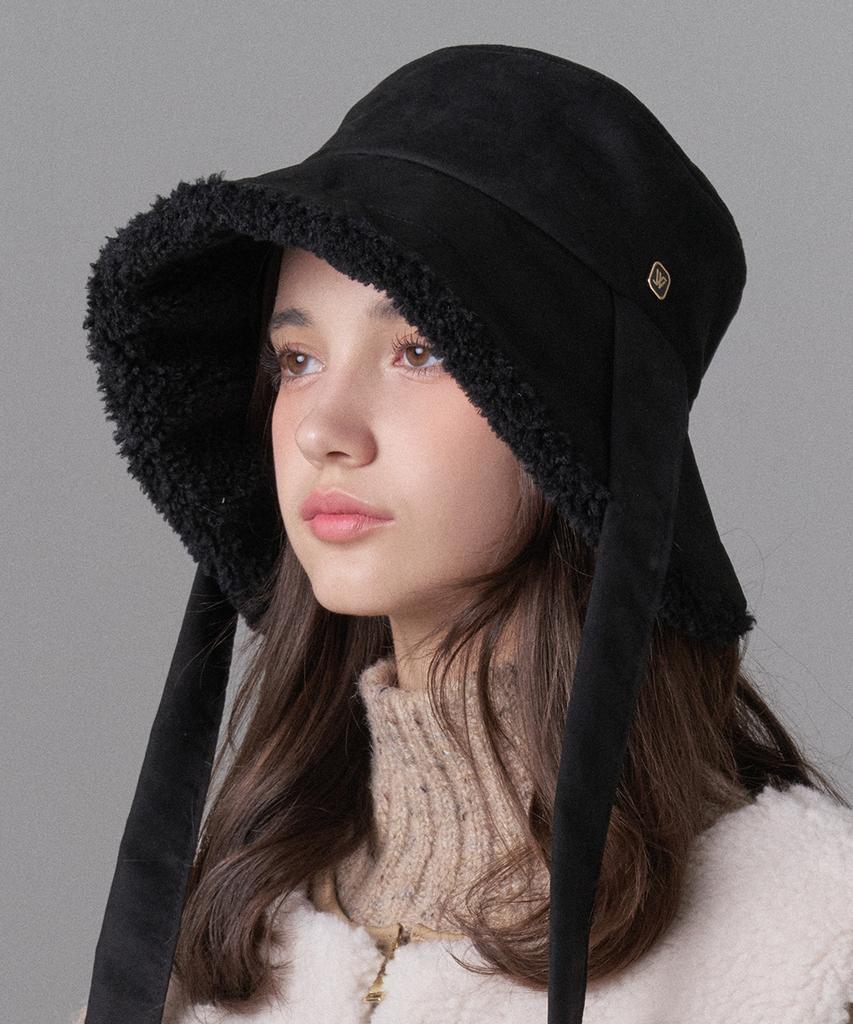 Hwaiteusaenjeu Suede Wide-Brimmed Hat Oscar (4 Colors)