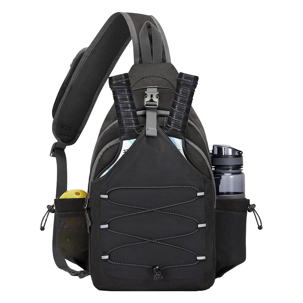 Pickleball Bag Large Capacity Pickleball Backpack Pickleball Paddle Bag for Pickleball Tennis Travel for Men and Women чёрный