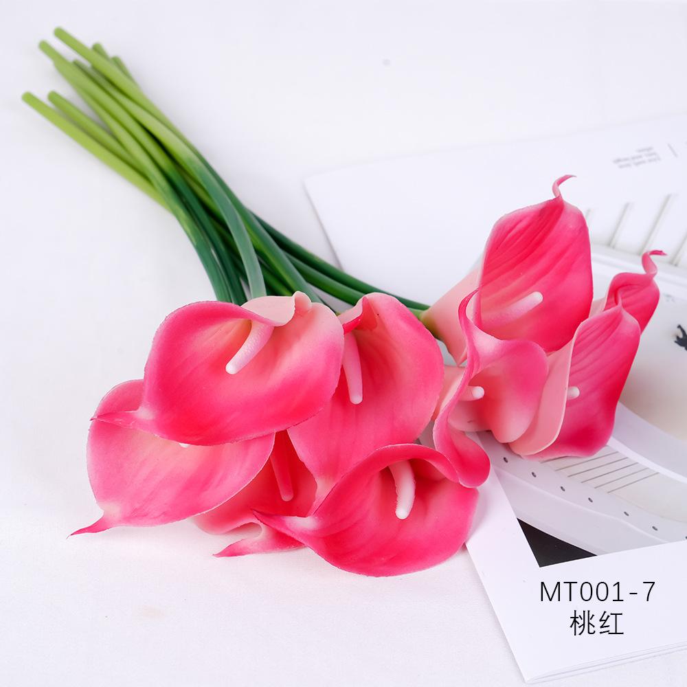 

Мягкий клей Калла Лилия Имитация Цветка, Рука Держащая Букет, Украшение Дома Орнамент Калла Лилия персиковый