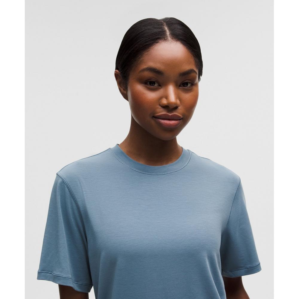 Lululemon Jersey Training Short Sleeve Shirt Steel Blue