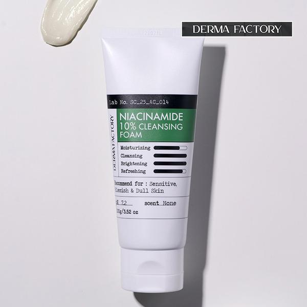 [DERMA FACTORY] Vegan Certified Niacinamide 10% Cleansing Foam 100g Cleansing Foam 100g
