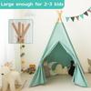 Teepee Tent designed for - Portable Enjoy Tent Indoor Outdoor Green featuring Long-Lasting Fabric plus Simple Setup