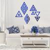 20pcs Hollow Triangle Combination Mirror Sticker Acrylic DIY Background Wall Sticker for Bathroom Living Room Home Decoration