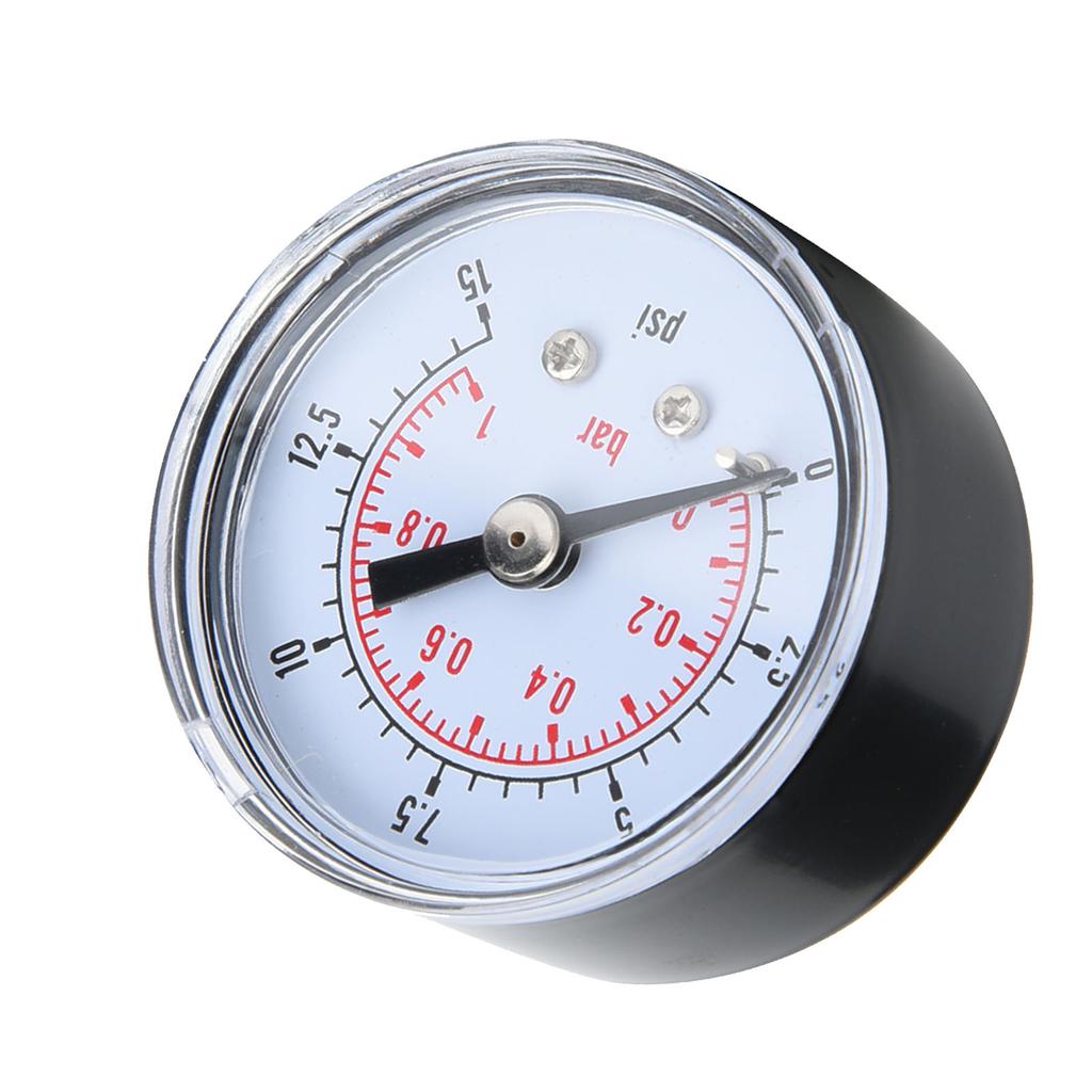 Mechanical Pressure Gauge for Air Oil Water 1 8inch BSPT Back Connection (0 15psi 0 1bar)