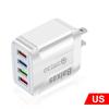 Colorful 4-Port USB Travel Charger, 5V/2.4A Fast Charging, New Model, Australian Standard