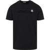 T-shirt da Uomo con Patch Logo a Lettere, Girocollo, Manica Corta L10918C000678390T999