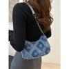 Decorative Buckle Detailing, Stitching, Chain Strap Shoulder Bag, Women's Decorative Buckle Shoulder Bag, Street Fashion Hobo Bag