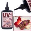 Harter UV-Harzkleber Kristallklar Ultraviolett Härtendes Epoxidharz UV-Kleber Solarhärtend Sonnenlichtaktiviert DIY Schmuckherstellungswerkzeuge