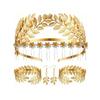 Hair Accessories Fashion Personality Gold Leaf Pearl Headband