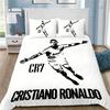 Copripiumino 3D Calcio CR7 Set Biancheria da Letto Morbido Copripiumino Con 1/2 Federe Per Bambini Adulti Copripiumino in Microfibra