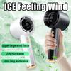Motorcycle USB Mini Fan Powerful 100 Speed LED Display Handheld Fan Portable Charging Turbo Small Desktop Small Electric Amagi