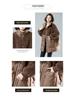Women's Mid-Length Winter Lamb Wool & Cotton-Blend Jacket - Loose, Plus Size for Middle-Aged Women