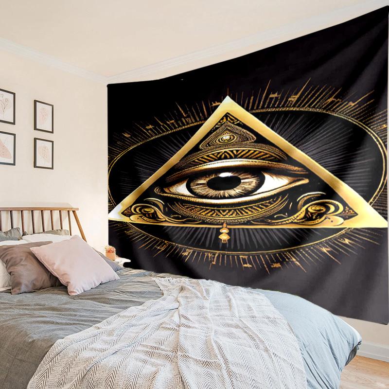 Eye Of Providence In Space Tapestry Room Decoration Wall Hanging for Living Room Bedroom, Dormitory, Birthday and Christmas Gifts