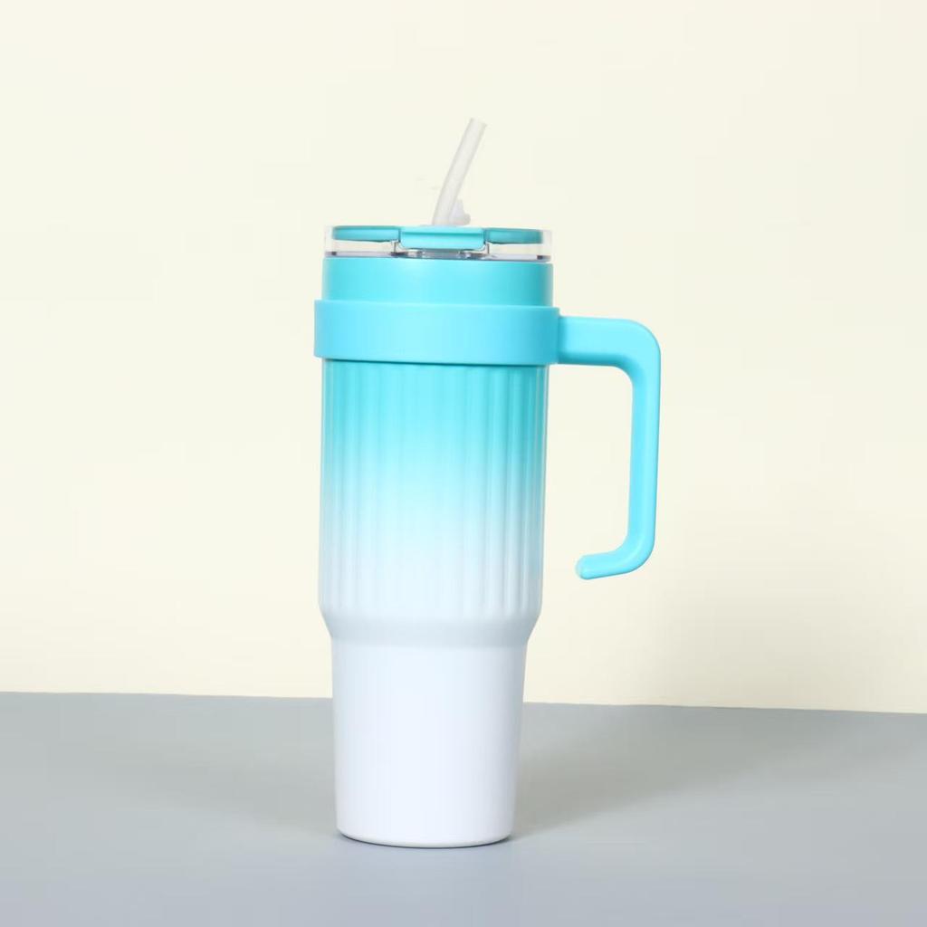 Third Gen 40oz Handle Thermos Cup, 304 Stainless Steel, Large Capacity for Vehicles, Ice Cooler Cup.