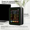 6 In 1 Air Quality Monitor PM2.5 PM10 TVOC CO2 CO Meter Formaldehyde Detector CO2 Sensor Multifunctional Air Quality Detector