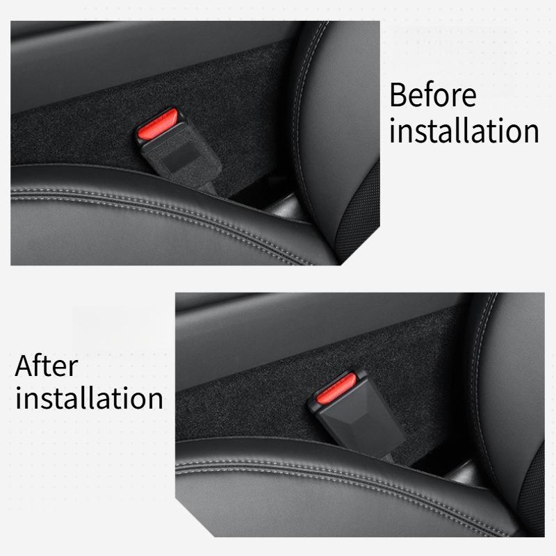 For Tesla Model 3 Highland Model Y Juniper 2025 Silicone Seat Belt Buckle Car All Inclusive Seat Belt Buckle Protective Cover