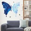 Lindo Adesivo de Parede Borboleta Azul Sala de Estar Quarto Quarto de Crianças Adesivo de Parede Decoração de Casa Adesivo PVC