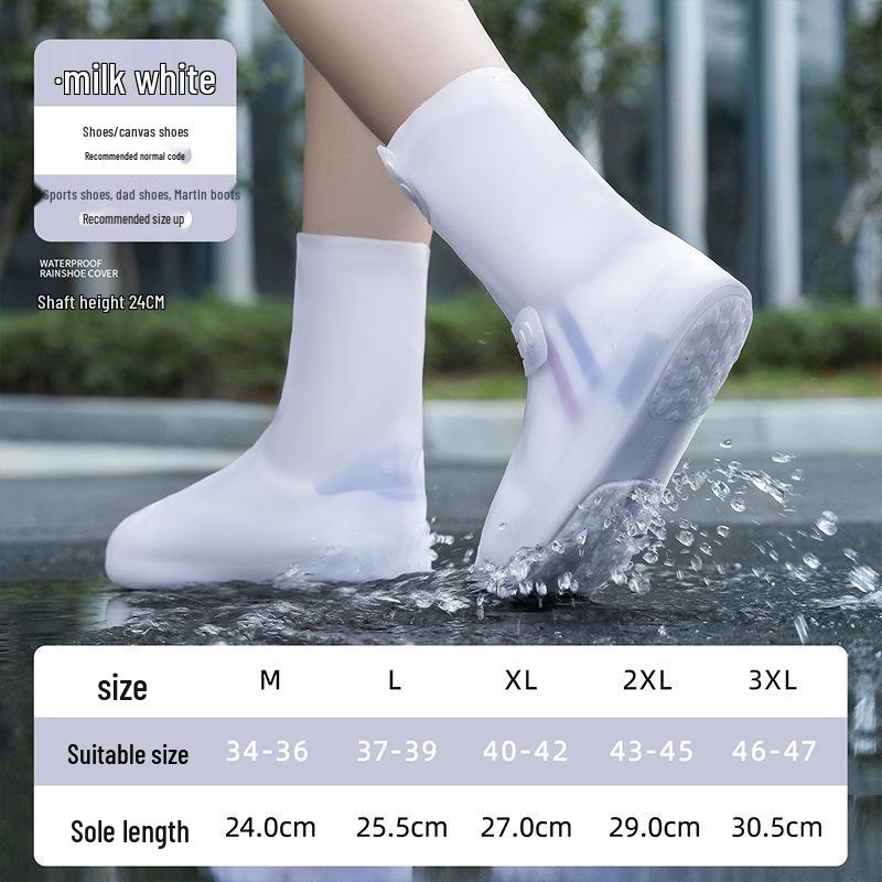 Anti-Slip Waterproof Silicone Shoe Covers for Adults & Children - Wear-Resistant Rain Boots