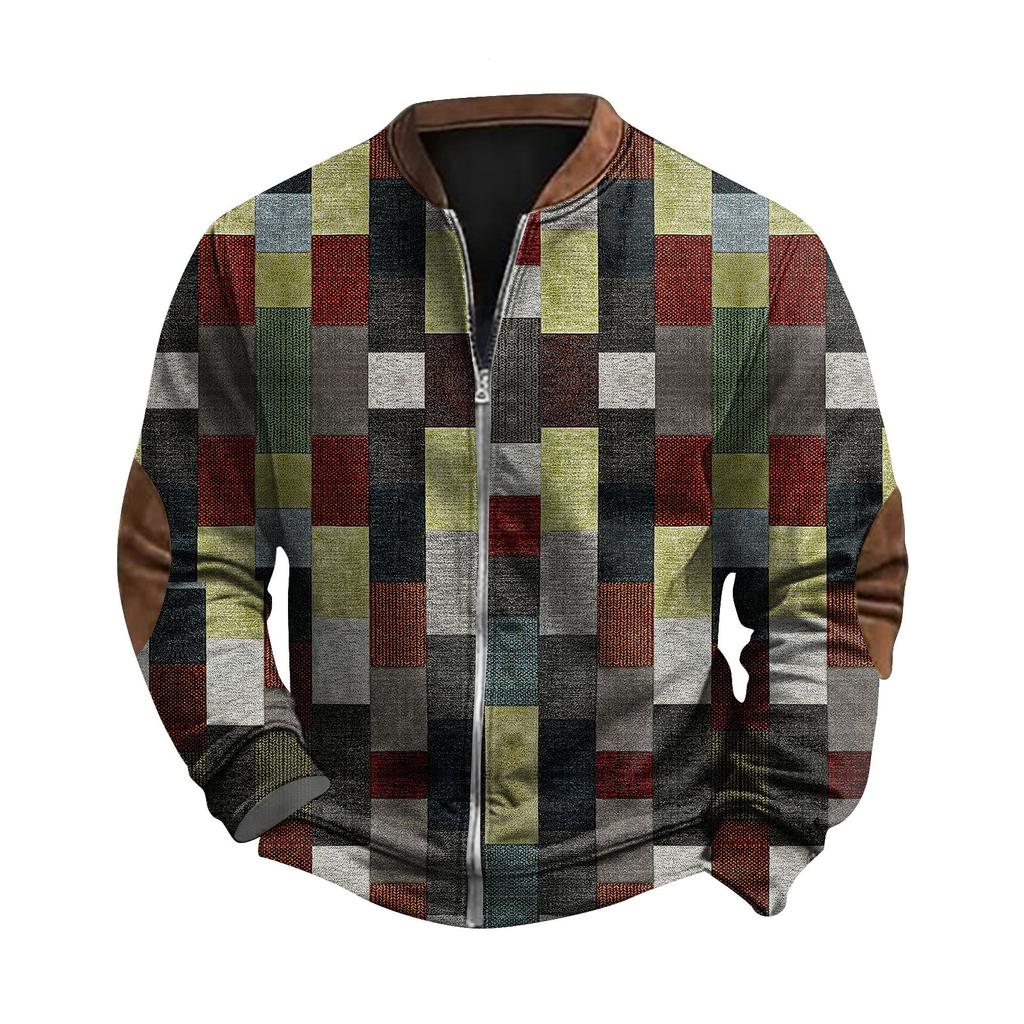 Men's Retro Casual Gradient Printed Sweatshirt