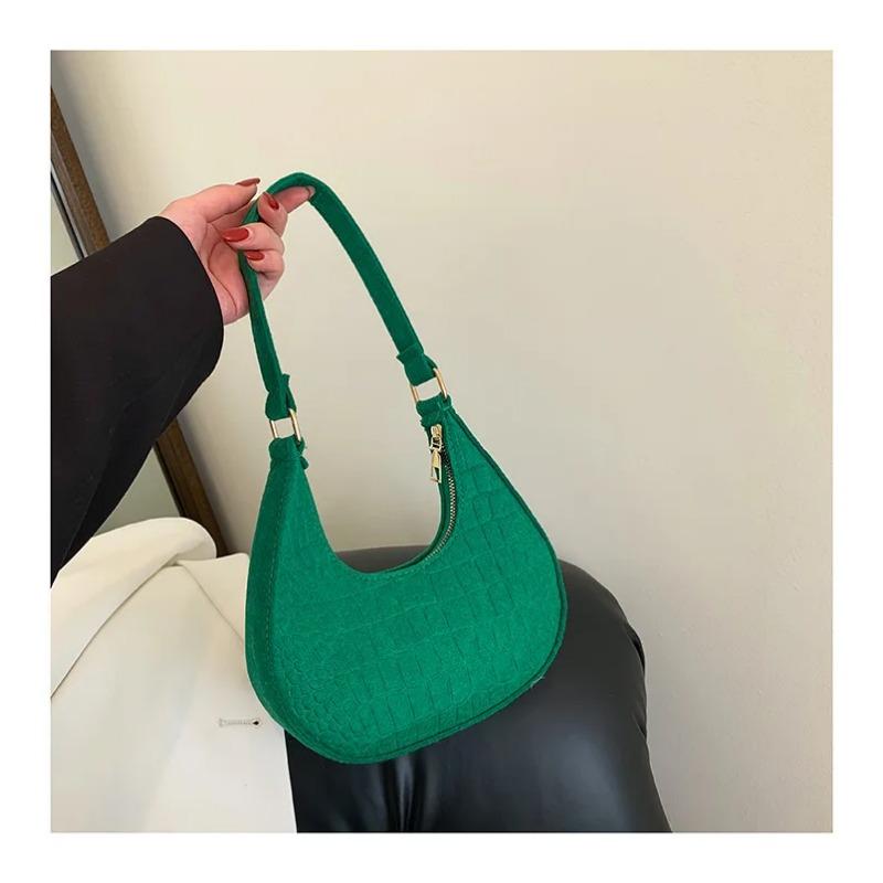Temperament Handbag Casual Trendy Stone Pattern Shoulder Bag Single Shoulder Design Winter Fashion Women'S Underarm Bag