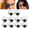 10pcs Eye Patch Adjustable Soft Elastic Strabismus Amblyopia Eye Patch for Children Adult Black