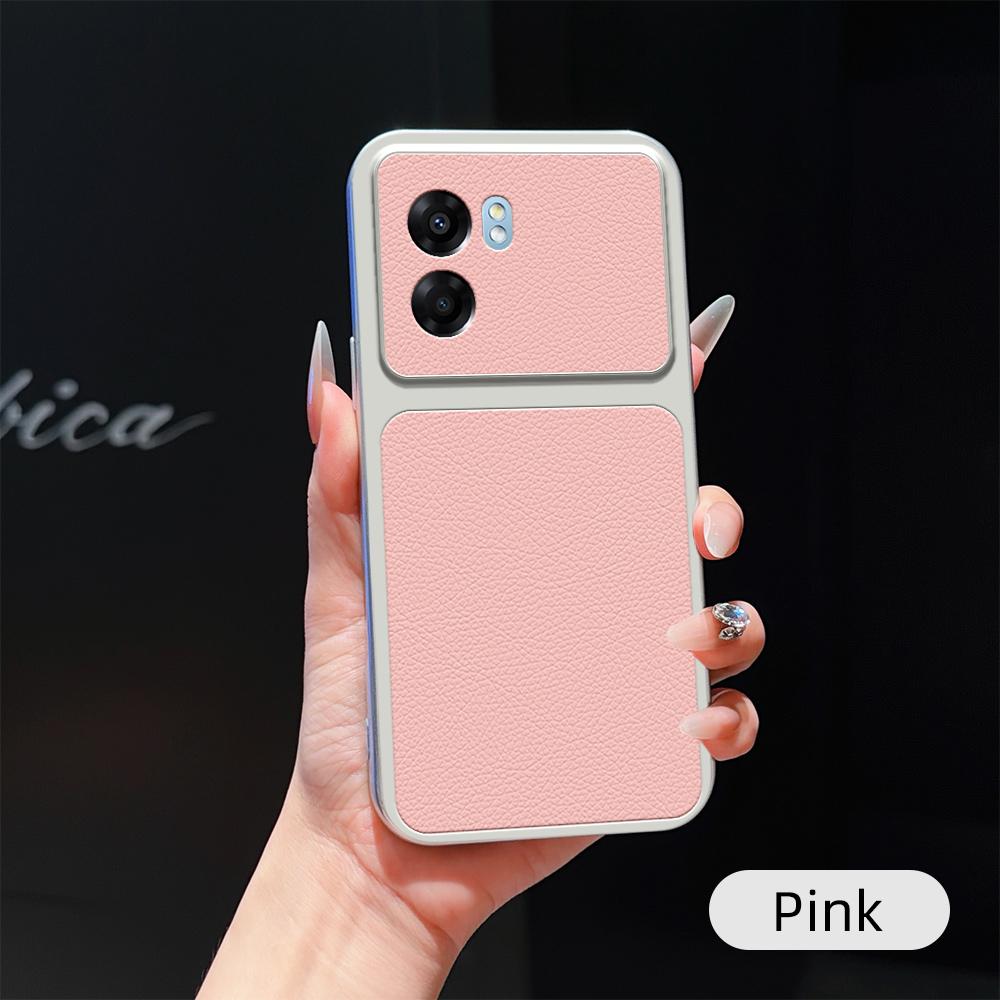 For Realme Q5i Case Realme V23 Cover Realme V23 Leather Case Luxury Lens Protection Protect Matte leather Back Cover