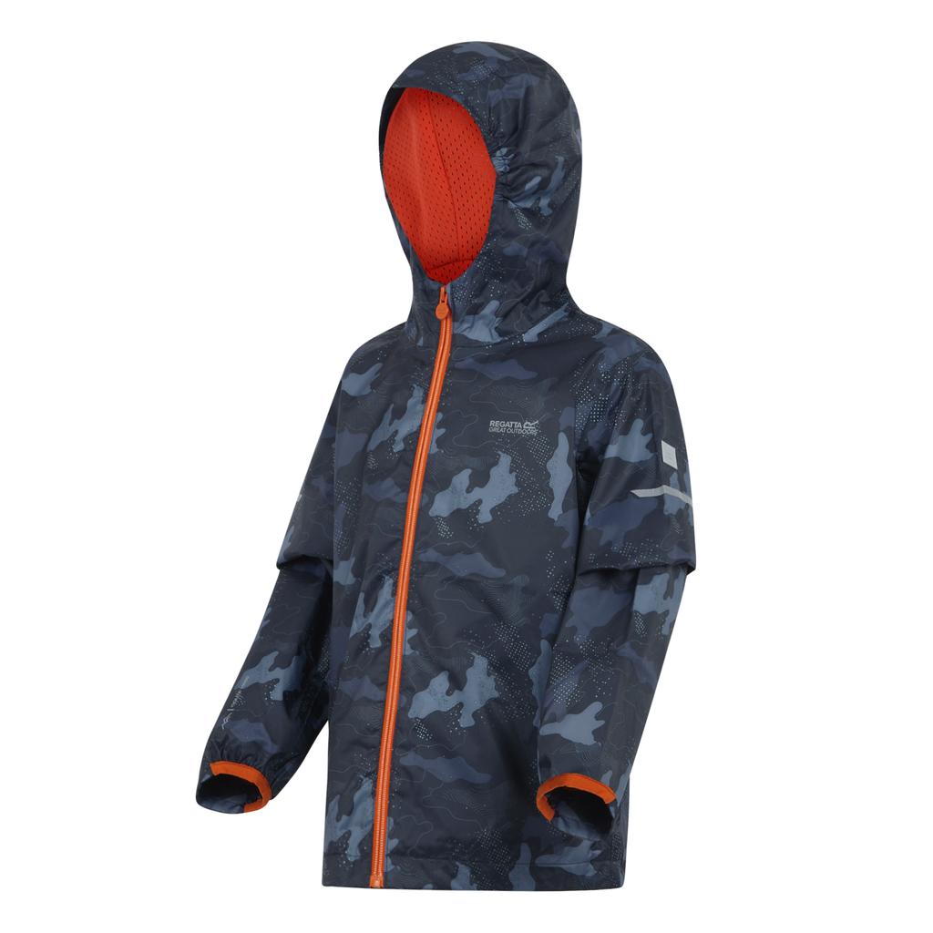 Regatta Childrens/Kids Lever II Camo Waterproof Jacket