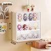 Transparent Dustproof Pop Mart Figure Display Stand - Wall-Mountable Doll Storage Cabinet