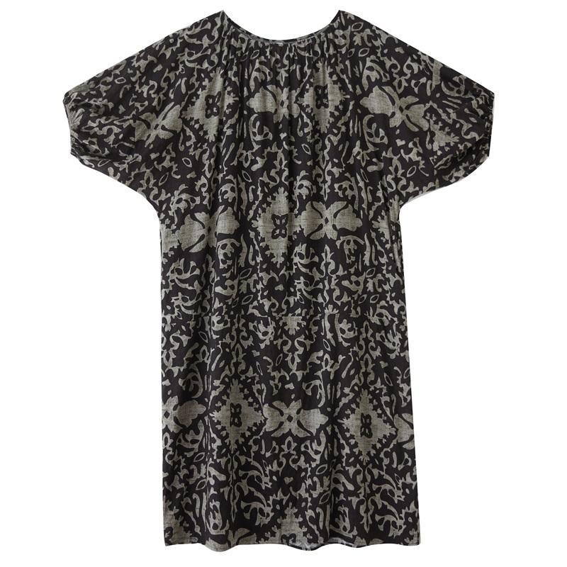 Krátký rukáv Plus size Bavlna vintage puntíkovaný květinový nový v šatech pro ženy ležérní volné maxi dlouhé letní šaty