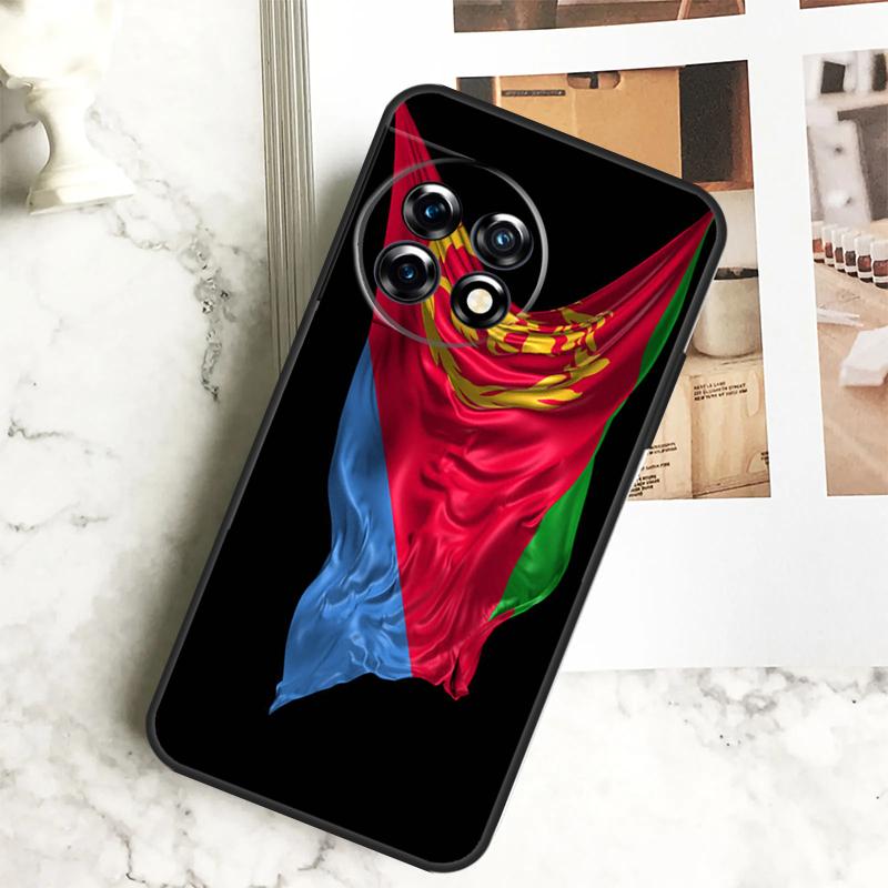 Eritrea Flag Case For OnePlus 11 12 12R 9 10 Pro 10R 9R 8T 10T Nord CE 2 3 Lite 2T N10 N20 N30 CE4 Cover