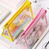 Waterproof Pencil Case PVC Stationery Storing Bag Simple Stationery Bag  Gift