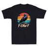 Retro F-Caw-F Black Bird Crow Funny Crow Bird Cawing Grunge Design Men's T-Shirt Unisex T-Shirt