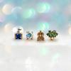 New Exquisite Cute Amusement Park Stud Earrings For Women Girls Fashion Party Birthday Jewelry Gift