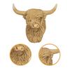 Highland Cow Decor Cute Wall Mounted Decoration for Garden Fence Living Room