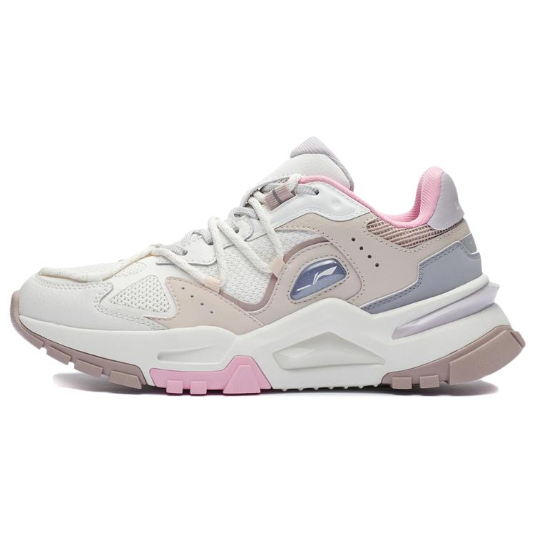 

LiNing Reverse Fantasy Низкие спортивные повседневные кроссовки Женские Розовые Белые 37.5