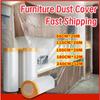 Durable Pre-Taped Masking Film Transparent Furniture Dust-proof New Automotive Paint Coverage