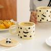 Cute Ceramic Bear Mug with Lid