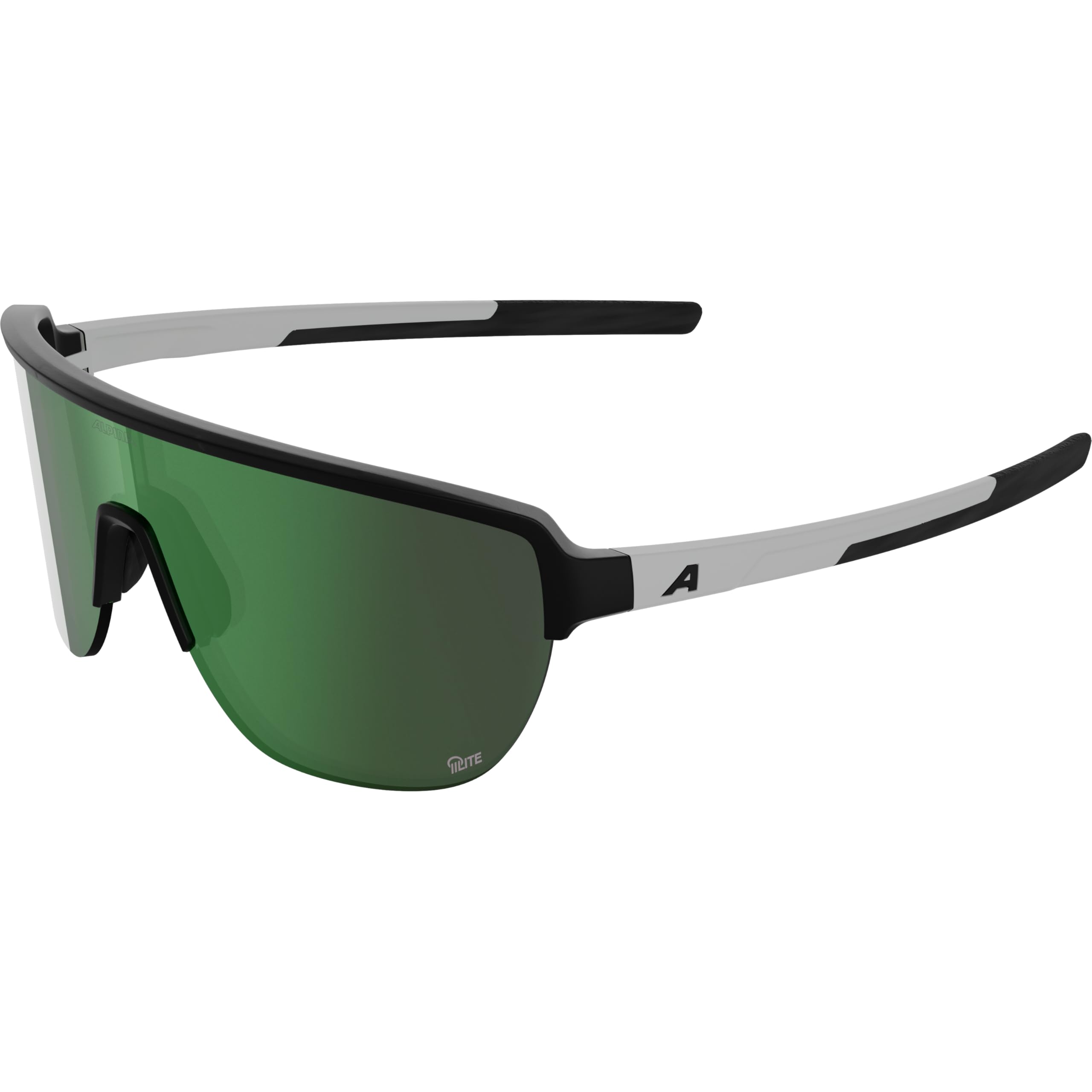 

ALPINA RAM Sports High Contrast for Matte 2.0 Q-LITE Sunglasses, Mirror, Anti-Fog, Cycling/Running/Outdoor Use, Black/White