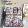 Translucent Gray Acrylic Multi-Layer Card Storage Box for Ultraman, Yu-Gi-Oh!, and My Little Pony Cards