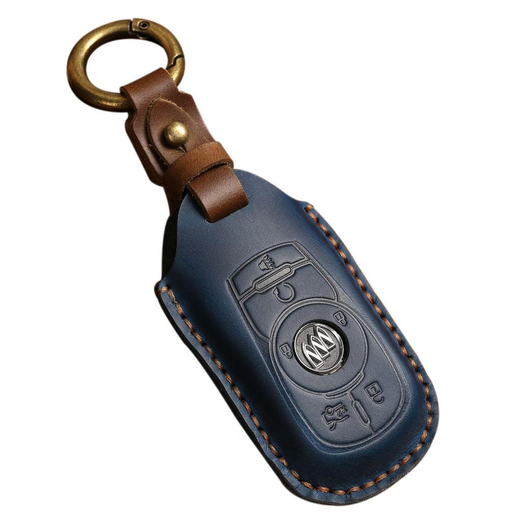 Suitable Genuine Leather Key Case for Buick Excelle, Verano, Envision, Regal - Full Coverage