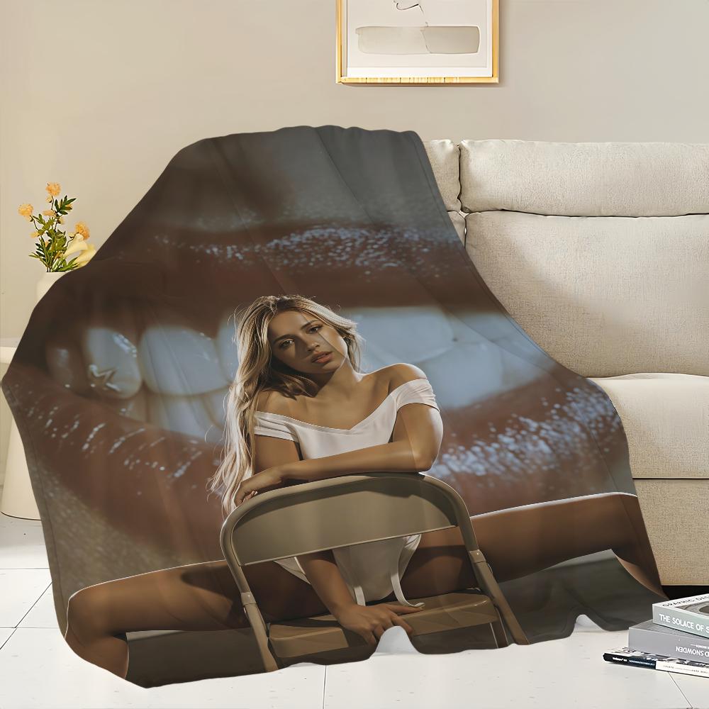 T-Tate McRae So Close to What Blanket Flannel warm comfort soft plush blanket For Picnic Beds Sofas Homes And Bedrooms