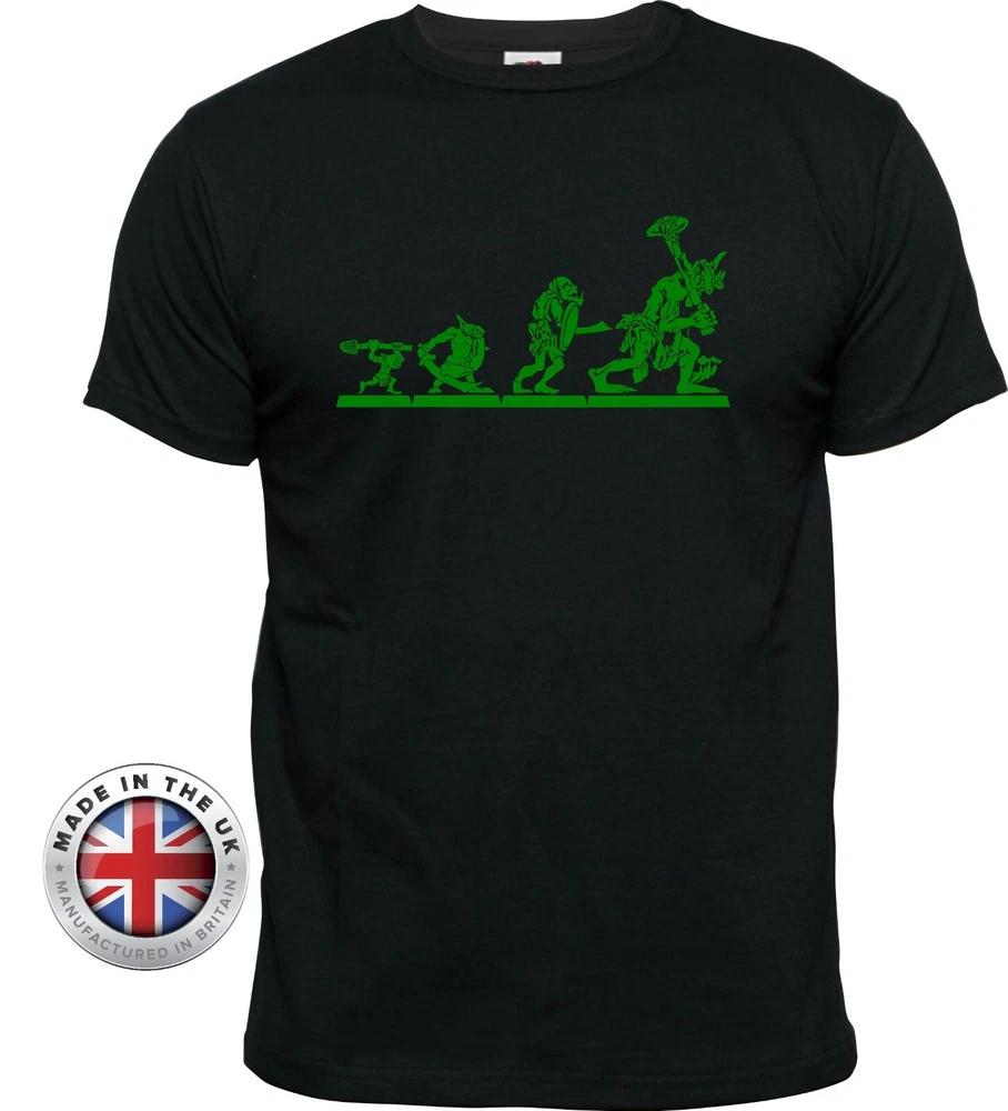 Tabletop Gaming Tshirt War Gaming T Shirt Goblin Evolution Black T Shirt S