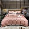 Egyptian Cotton Embroidered Duvet Cover Set with Quilt Cover Bed Sheet Luxury 800TC Bedding Set Bed Linen Pillowcase Bedspreads
