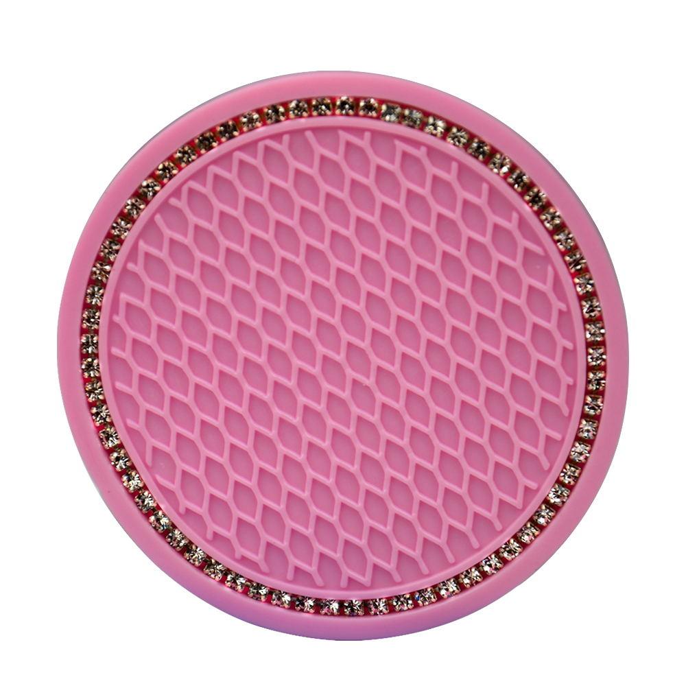 1PCS Vehicle Bling Car Coasters Cup Holder Silicone Anti Slip Dog Paw Coaster Mat Auto Accessories Universal 6