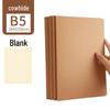 16k Simple Cowhide Paper Stitched A4 Large Lined B5 High School Blank English Grid Notebook