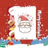 Popular Cartoon Christmas Temporary Tattoos for Kids - Cute Santa and Snowman Sticker Set