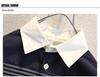 Boys' Handsome Striped Long-Sleeve Shirt, New 2025 Spring/Autumn Trend, Small to Medium Sizes