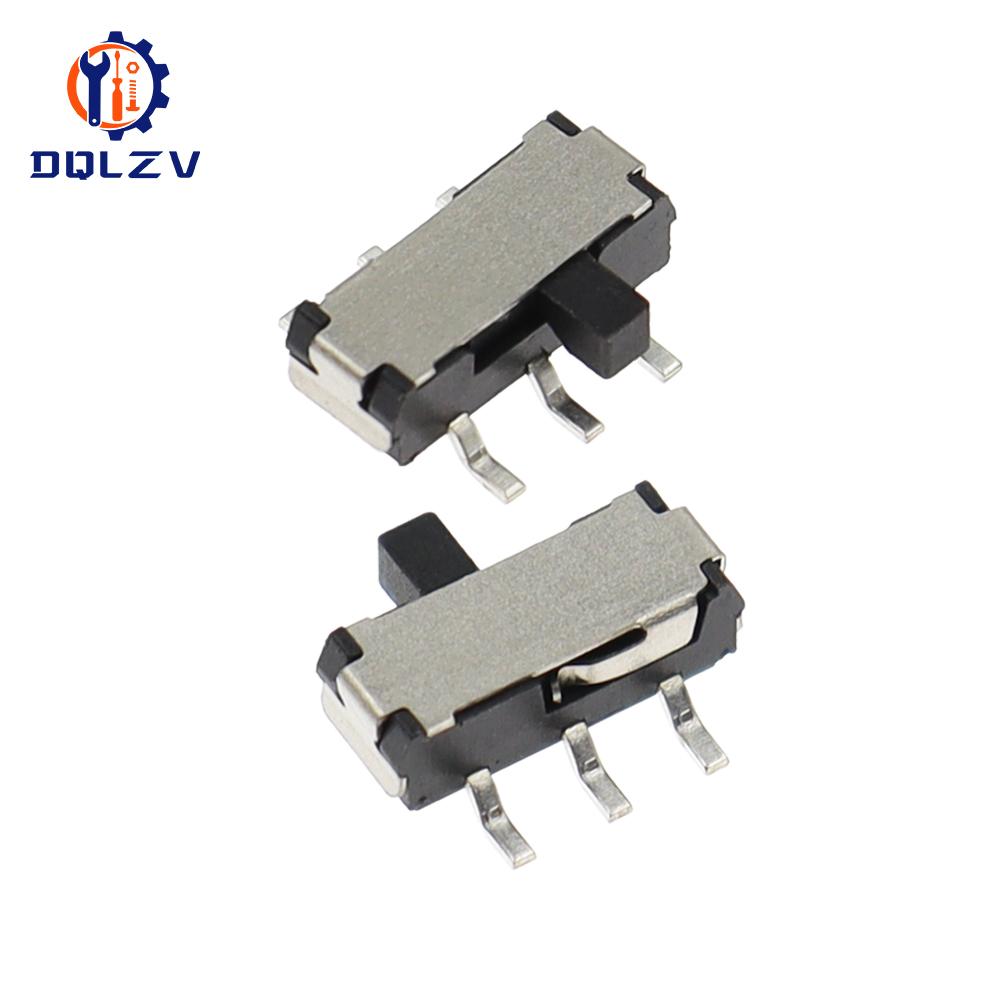 Toggle Switch 9*3.5*3.5mm 3 Feet 2 Gears, Handle Length 2MM Side Patch Slide Switch